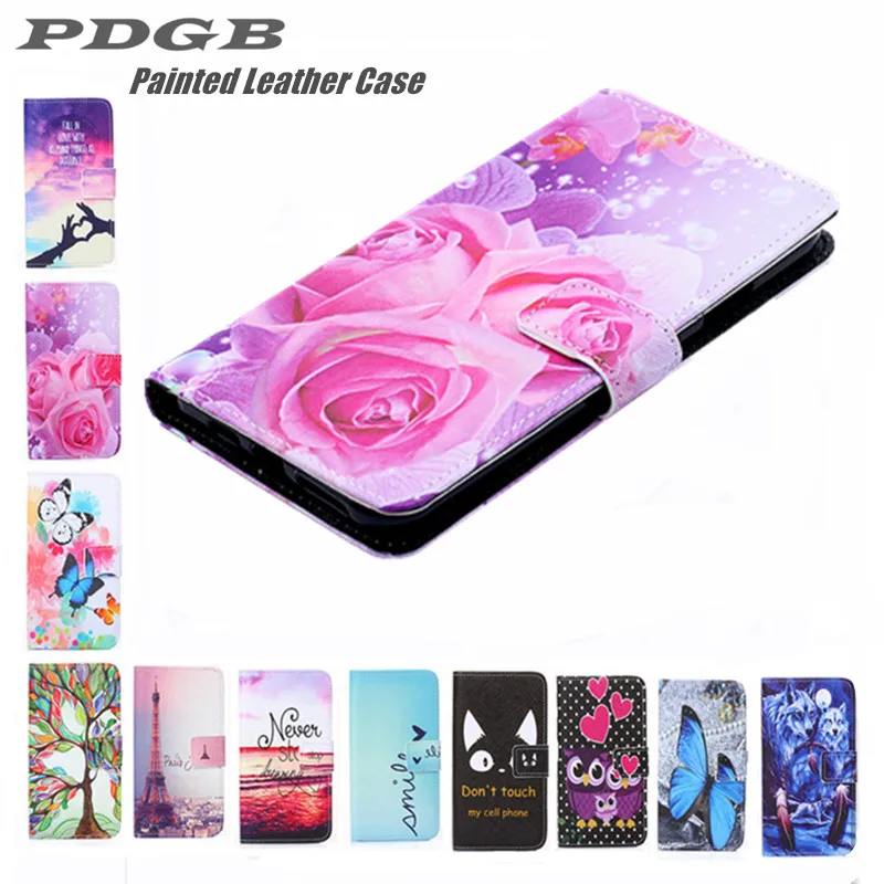 

PDGB Painted Wallet Leather Case for Xiaomi Mi 9 SE Redmi 7A Go K20 Pro Redmi Note 7 Global Color Painting Cover Flip Case