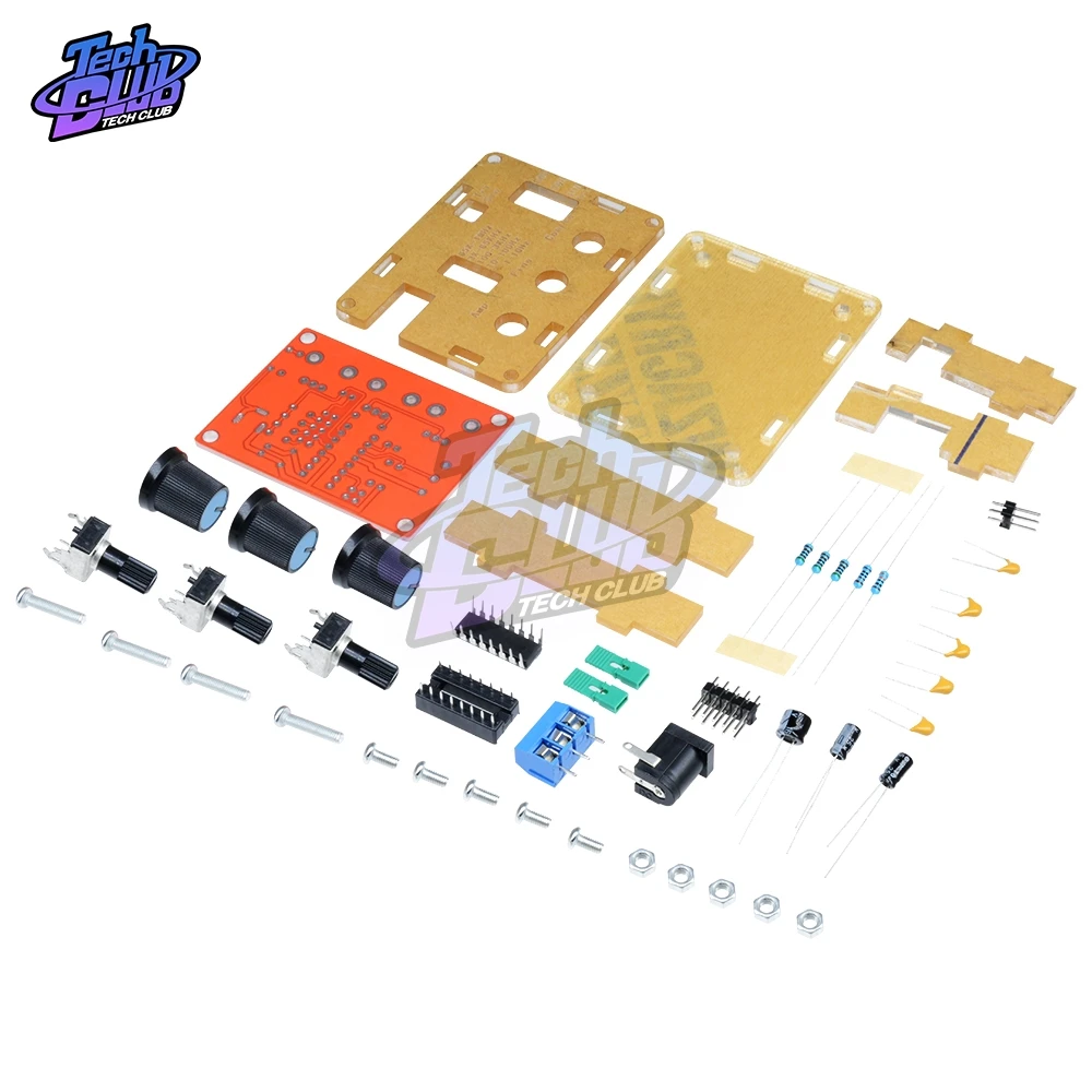 XR2206 генератор сигналов DIY Kit синус/треугольник/квадратный выход 1 Гц-1 МГц генератор сигналов Регулируемая амплитуда частоты