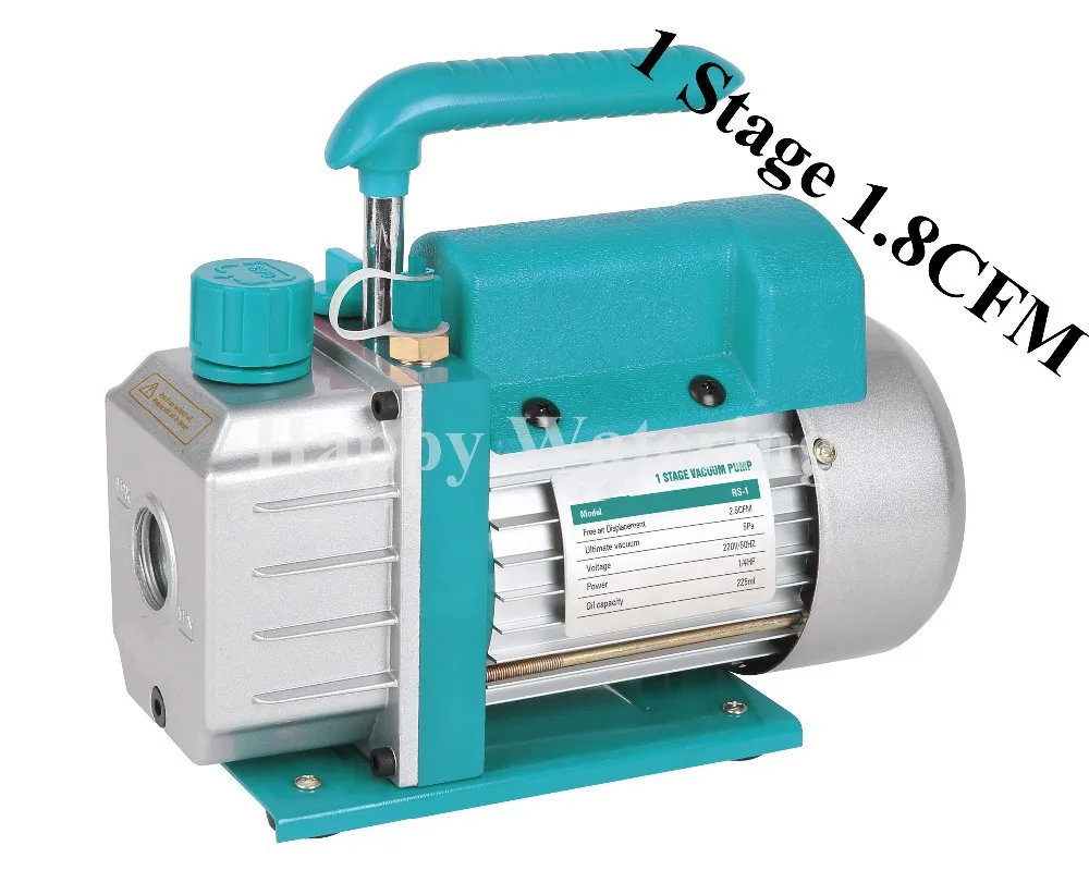 New 110V/220V Single Stage 1.8CFM 1/4HP Rotary Vane Mini Electric