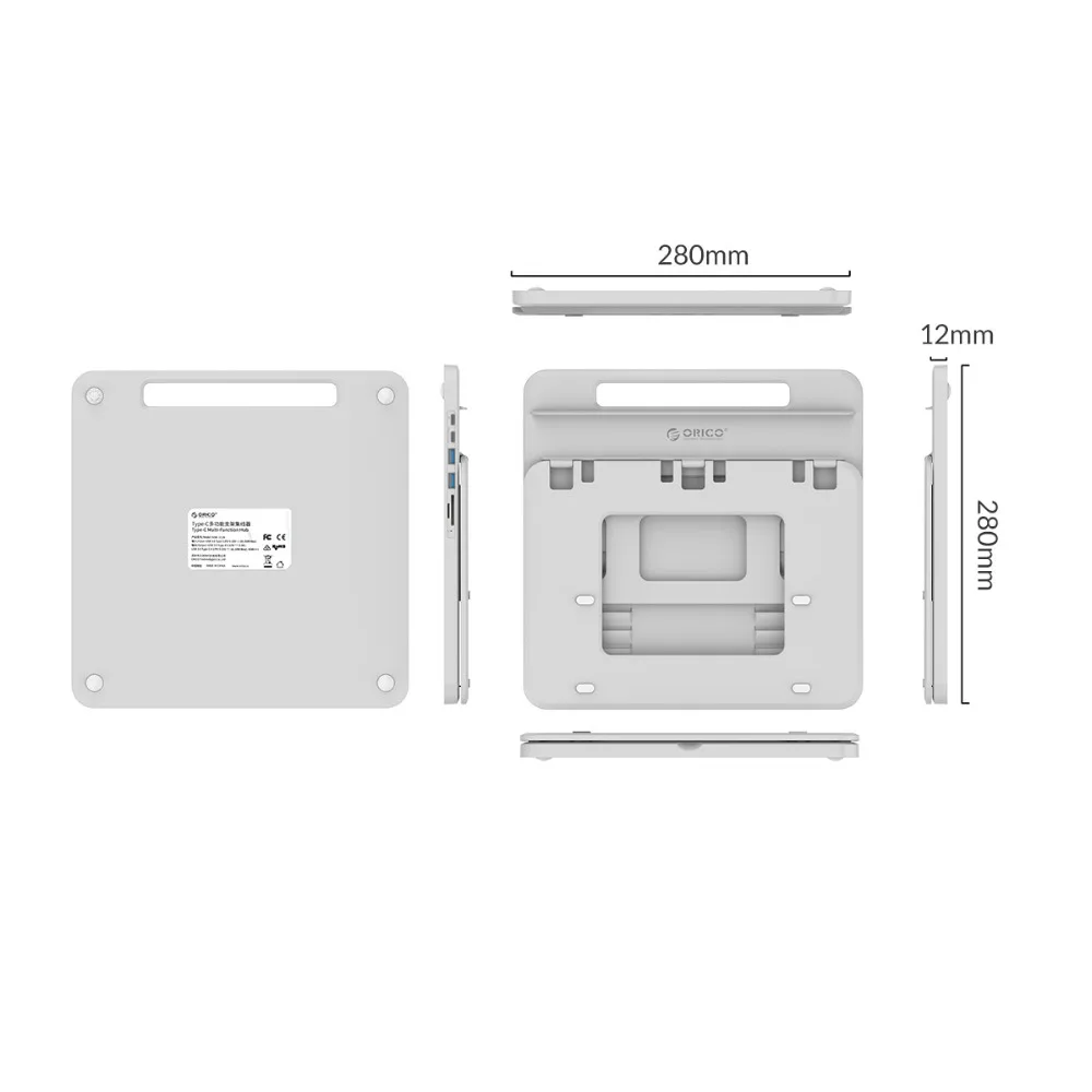 ORICO многофункциональный держатель для планшета подставка для ноутбука 3 порта USB3.0 док-станция регулируемый держатель для стойки для iPad iPhone