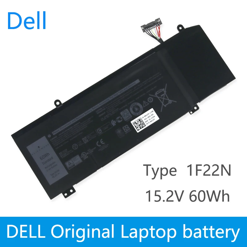 Оригинальный аккумулятор для ноутбука Dell ALIENWARE 2018 orion M15 Тип 1F22N 15 2 V