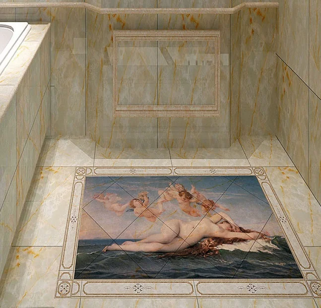 [Самоклеющиеся] 3D Ангел и голая девушка 2 Нескользящие водостойкие фото самоклеящиеся напольные наклейки обои фрески печать