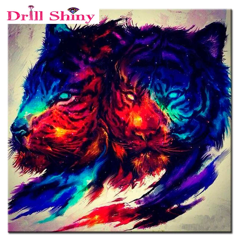 

DIY 5D Diamond Embroidery Paintings Rhinestone Pasted 3D cross Stitch Tools Kit Animal Lover lion diamond mosaic