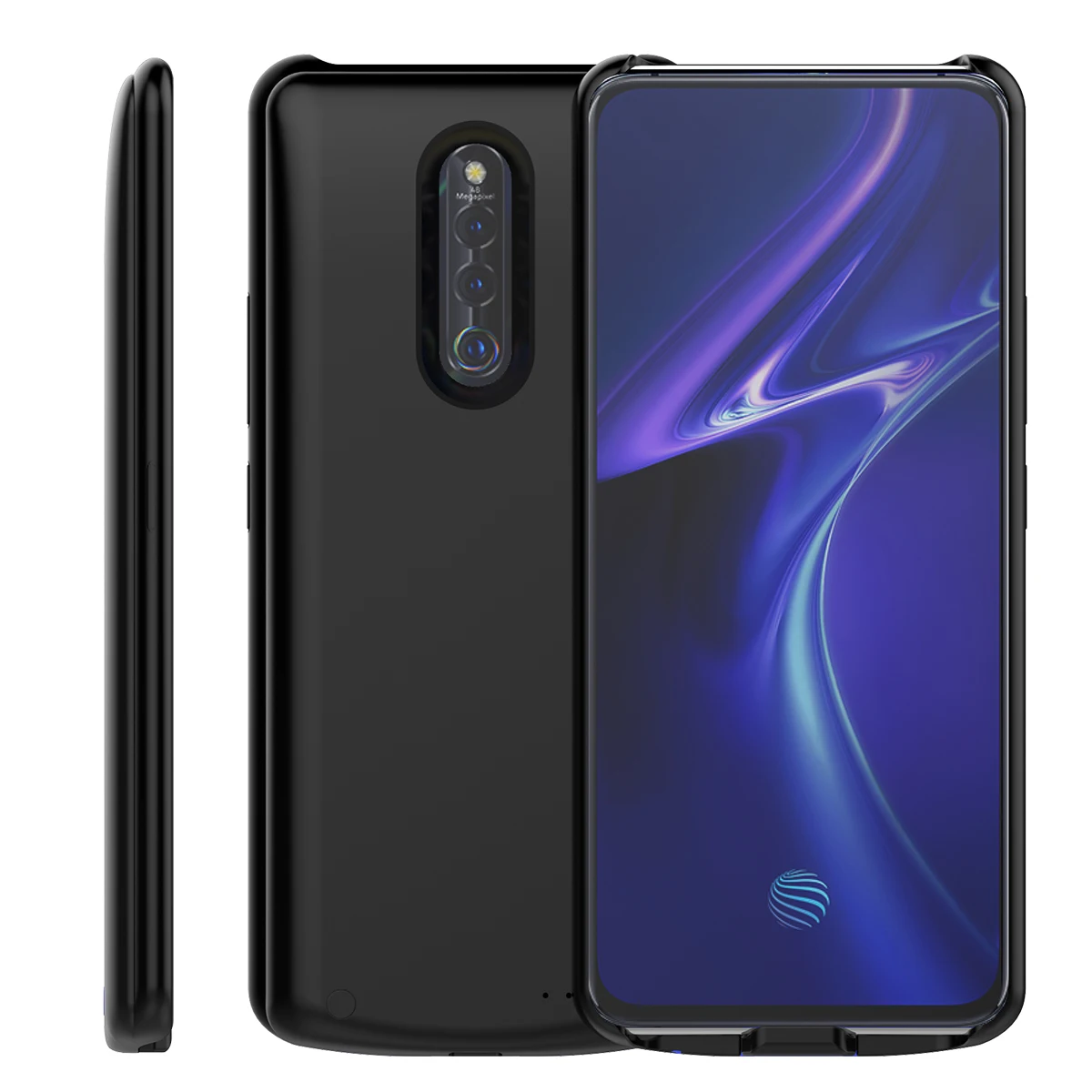 Чехол для Vivo X27 Pro Oppo Рино 6500 мА/ч Батарея Зарядное устройство Дело Расширенный