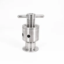 1," тройной зажим 0,5-5 бар регулируемый предохранительный клапан сброса давления санитарный SUS 304 нержавеющая сталь ПИВОВАРЕНИЕ ферментер бочонок