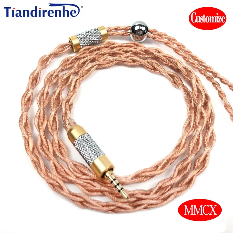 

New 4 core enhanced upgrade oxygen-free copper plated silver plated Earphone cable MMCX For Shure SE215 SE846 SE535 UE900 SE425