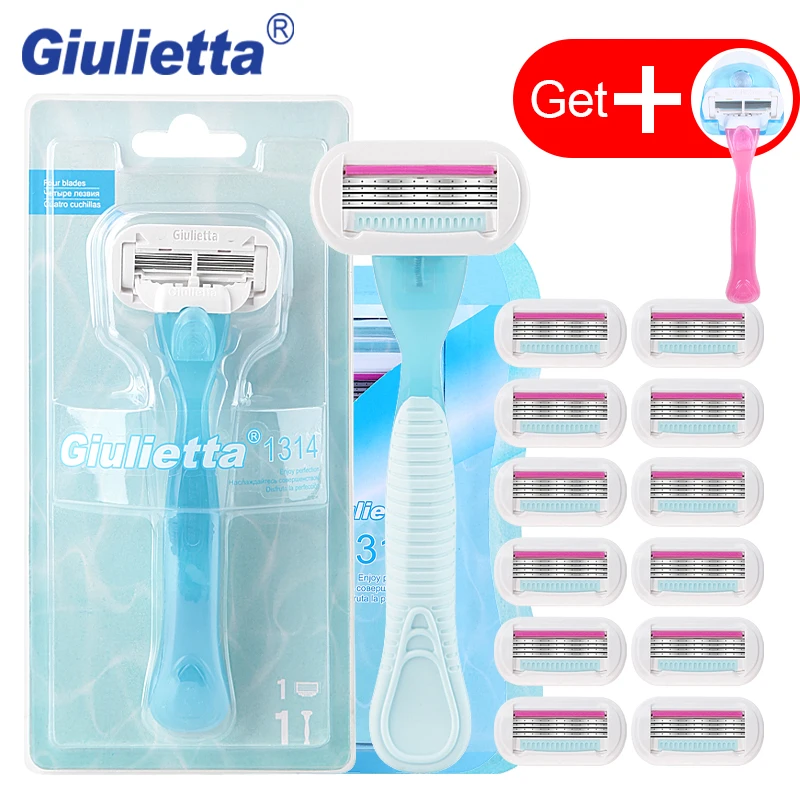 جوليتا 2019 جديد شفرة الحلاقة الآمنة شفرة للنساء مجموعة (1 مقبض و 13 شفرات) الفولاذ المقاوم للصدأ استبدال ماكينة حلاقة رؤساء جوليتا 2019 جديد شفرة الحلاقة الآمنة شفرة للنساء مجموعة (1 مقبض و 13 شفرات) الفولاذ المقاوم للصدأ استبدال ماكينة حلاقة رؤساء