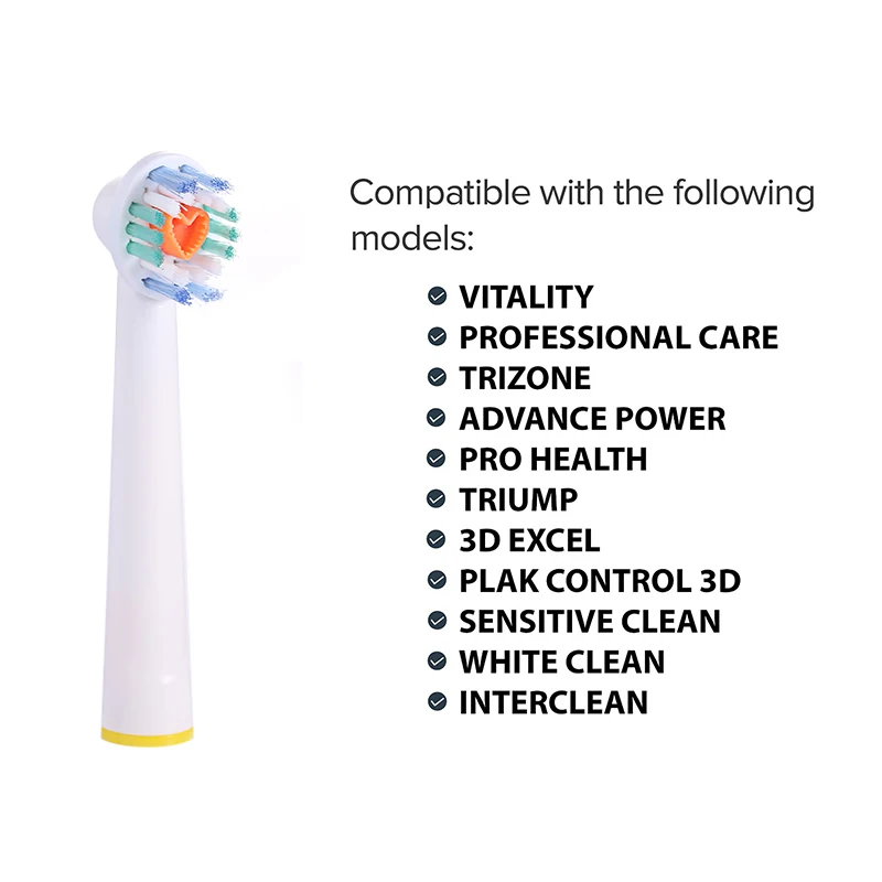Сменные головки 20x для зубной щетки Oral B Electric Vitality Sensitive Kids Stage Power Tip