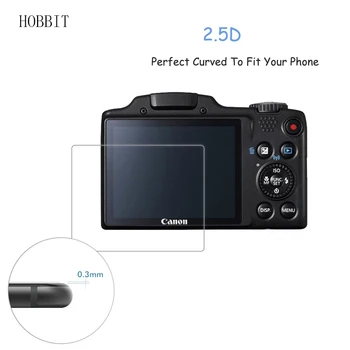 

2Pack For Canon Powershot SX510HS SX500IS 0.3mm 2.5D 9H Clear Tempered Glass Screen Protector Digital Camera Anti-Scratch Film