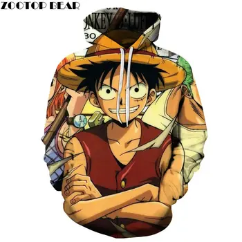 

One Piece Anime 3D Printed Brand Casual Hoody Sweatshirt Men Tracksuit Hoodie Pullover Streetwear Male Coat DropShip ZOOTOPBEAR