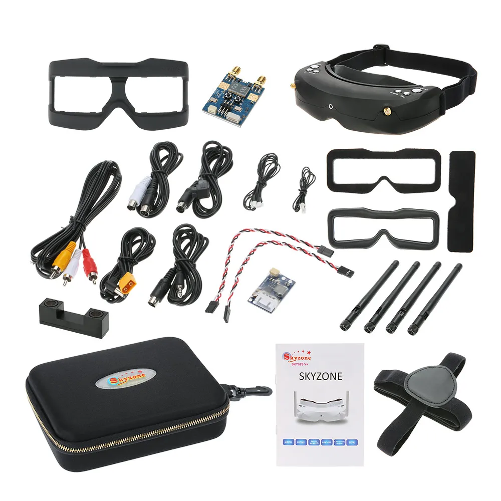 Skyzone SKY02S V + 3D FPV Goggle/видео очки с 3D/2D режимом 48CH 5 8G разнообразный приемник головная
