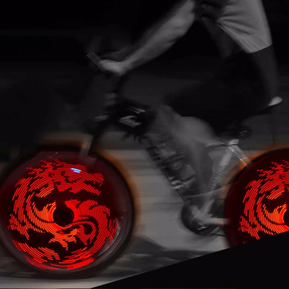 

HOT Sale Design DIY USB Rechargeable Bike Bicycle Wheel Tire Light D020P Waterproof Colorful Wheel Light Night Light