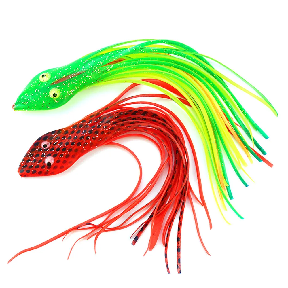 

1PC Squid Skirt Lures Bait Saltwater Soft Fishing Lures Ocean Rock Beach Boat Artificial Multicolor Lifelike Fishing Lure