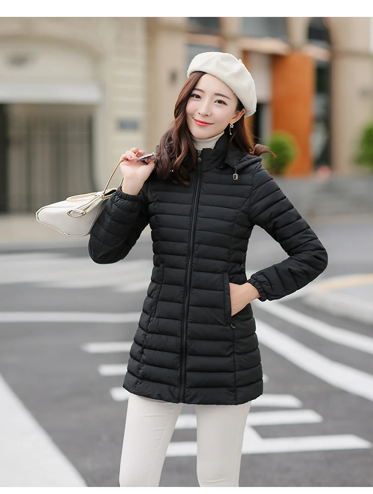 Зимняя куртка, женская верхняя одежда, тонкий пуховик с капюшоном,, женское теплое пальто, женские ватные хлопковые длинные парки, плюс Размер 6XL