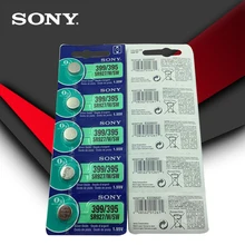 10pc sony 100% original 395 sr927sw 399 sr927w lr927 ag7 1.55v relógio bateria sr927sw 395 botão da pilha da moeda feita no japão