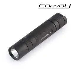 Конвой S2 + Cree XM-L2 U2-1A светодио дный фонарик 1000LM тактический фонарь Водонепроницаемый свет-черный