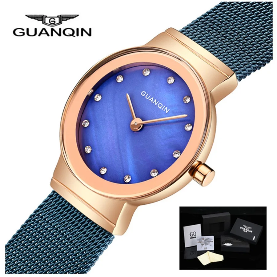 

GUANQIN Women Watches Bracelet Watch Ladies Luxury Brand Quartz Casual Watches for Woman Stainless Steel Dress Wristwatch Clock