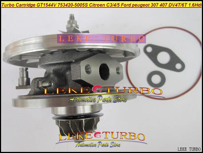Турбокартридж CHRA GT1544V 750030 753420 740821 740821-0002 Турбокомпрессор для FORD CITROEN C3 C4 C5 307 407 DV4T