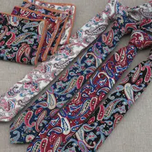 Много узких галстуков Кешью цветочный узор Мужчины Красивый Жених маленький заслуживаете играть роль карманного полотенца с галстуком