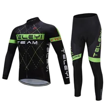 Teleyi длинный рукав Велоспорт Джерси наборы Ropa Ciclismo mtb куртка для велосипеда, байка Одежда Майо Ciclismo велосипед спортивная одежда