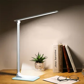 

LED Desk Lamp Foldable Rotatable Eye Care light Touch-Sensitive Controller stepless dimming USB Charging Port Table Lamp