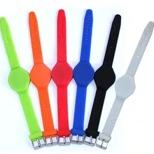 Диаметр 55, 65 или 75 TK4100 ID карты силиконовый браслет на запястье браслет интеллигентая(ый) замок для сауны полосы контроля доступа RFID считыватель ленты