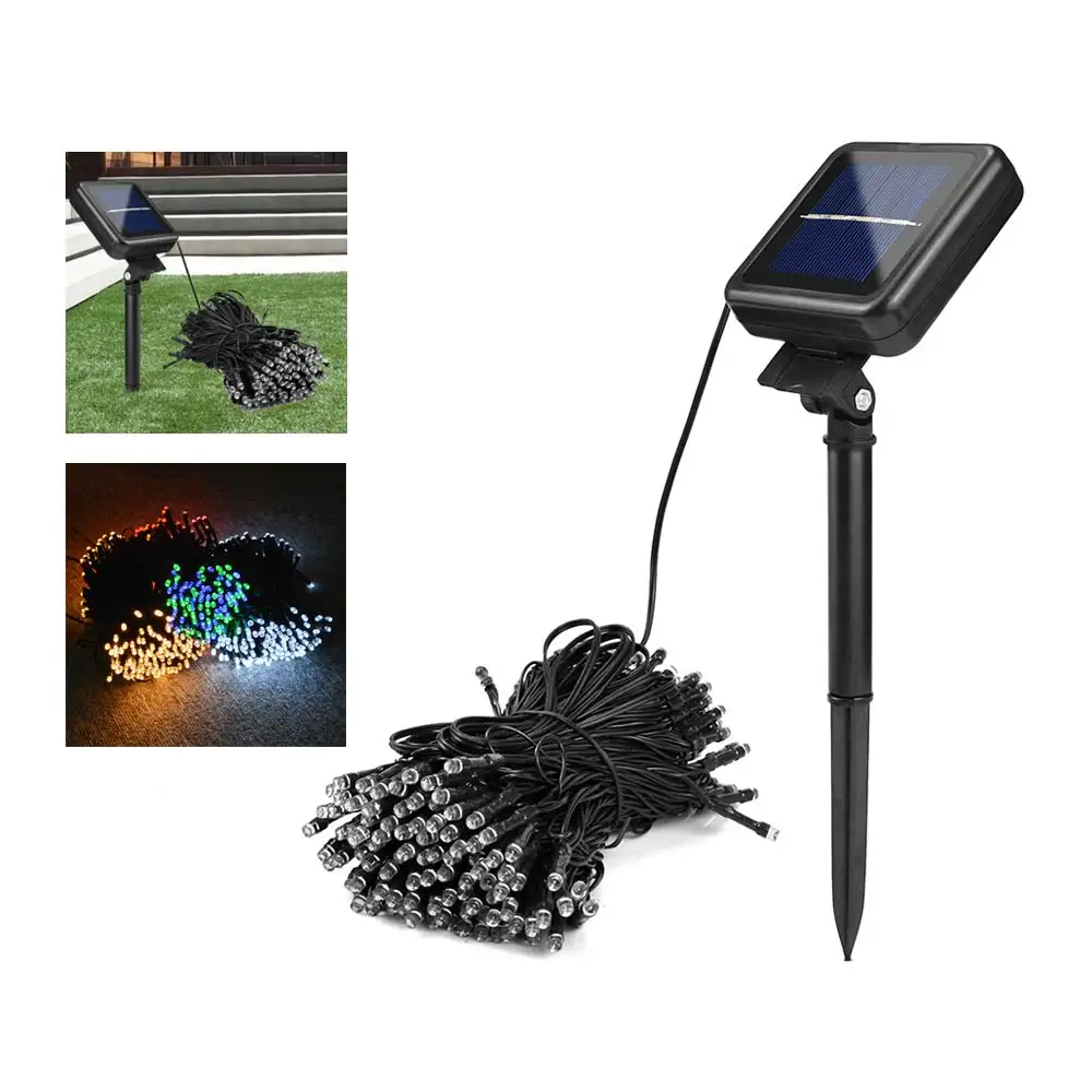 

Lawn Solar String Light Solar Panel LED String Fairy Lights Garden Christmas Decor Lamp Outdoor Xmas faro con pannello solare