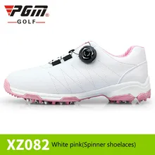 Гольф Женская обувь непромокаемые Спорт на открытом воздухе обувь EVA Midsole из микрофибры дышащая скольжения гвозди шипы твист