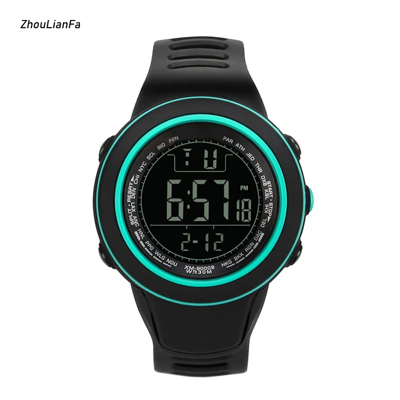 

Men Sports Digital Wrist Watches Auto Date Waterproof Watch Outdoor Electronic Luminous Relogio Masculino TOP Brand 6 Colors