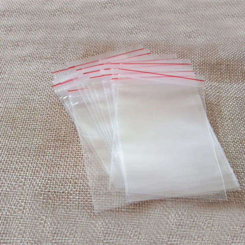 500pcs 17x25 Ziplock Bags Clear Plastic Bags Transparent Pe Zip Lock