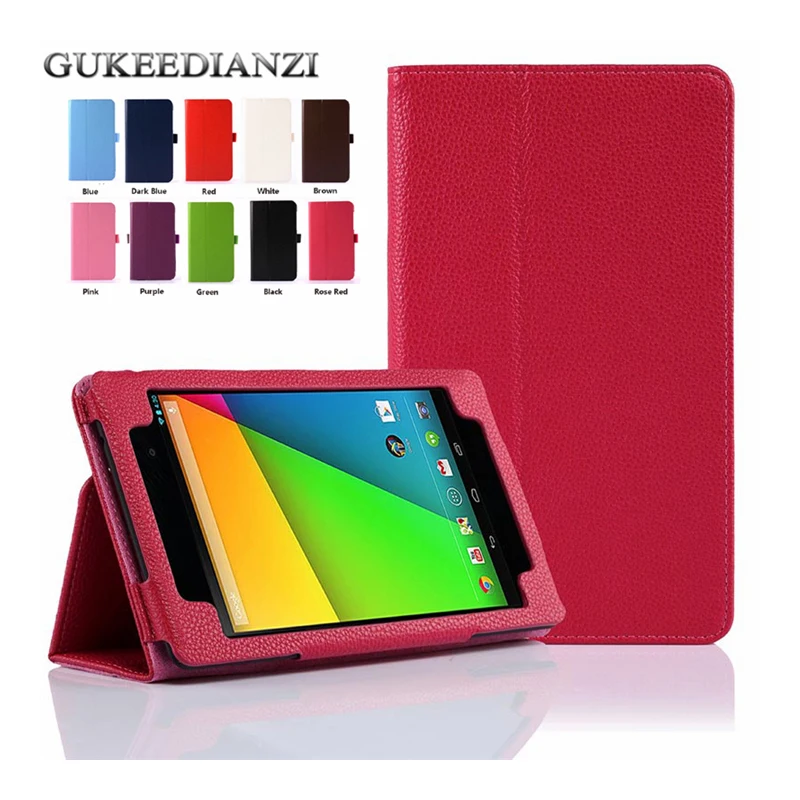 

Stand PU Leather Case For Asus Nexus 7 ii 2013 Version 7 inch Flip Folded Rotate GUKEEDIANZI Tablet Cover For Asus Nexus 7 ii