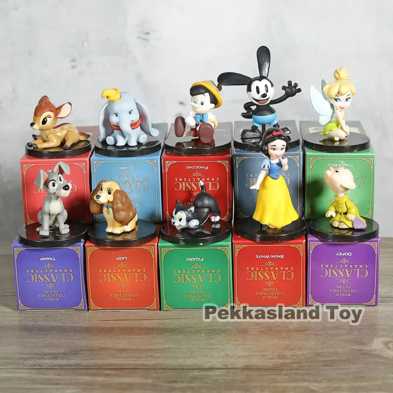 

Banpresto WCF Classic Characters vol.1 / 2 Snow White Dopey Peter Pan Oswald Pinocchio Bambi Mini PVC Figures Toys 5pcs/set