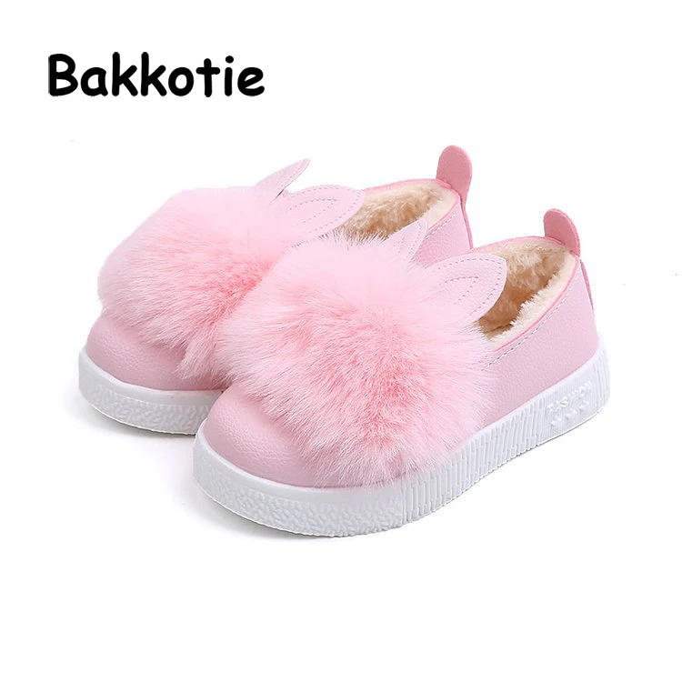 Bakkotie 2018 новые зимние для маленьких девочек модные белые туфли Повседневная детская обувь для мальчиков теплые спортивные кроссовки для