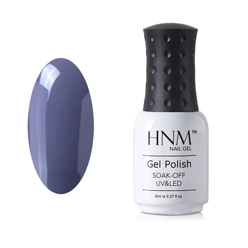 HNM лак для ногтей 8 мл, геллак, УФ светодиодная лампа, замачивается, розовая, фиолетовая, серая серия, штамповочная краска, лак для ногтей, Полупостоянный Гибридный лак - Цвет: NNH012