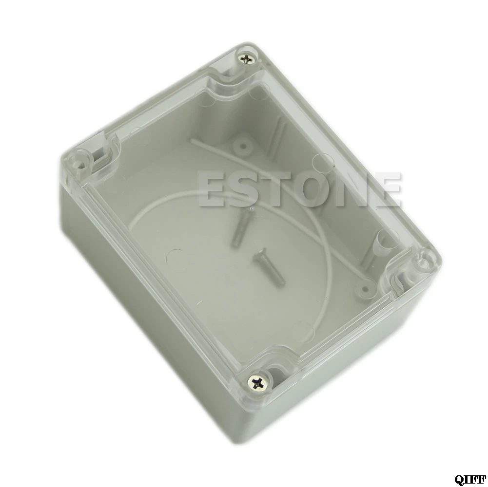 

Plastic Waterproof Clear Cover Electronic Project Box Enclosure Case 115x90x55MM Mar28