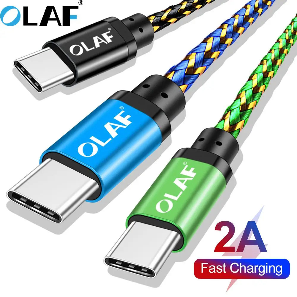 OLAF USB Type C кабель для Xiaomi Redmi note 7 mi 8 быстрой зарядки c Samsung S10 S9 S8 Oneplus 6t C|Кабели