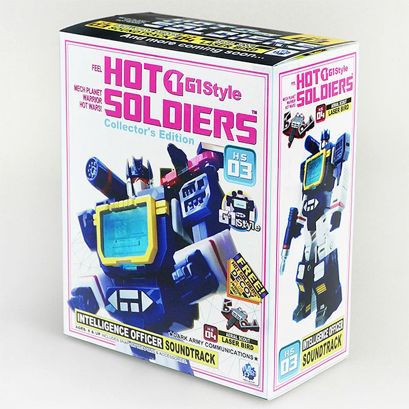 HS трансформация HS-03 HS03 Soundwave с Laserbeak G1 Pocket War фигурка робота игрушки - Цвет: With Retail Box