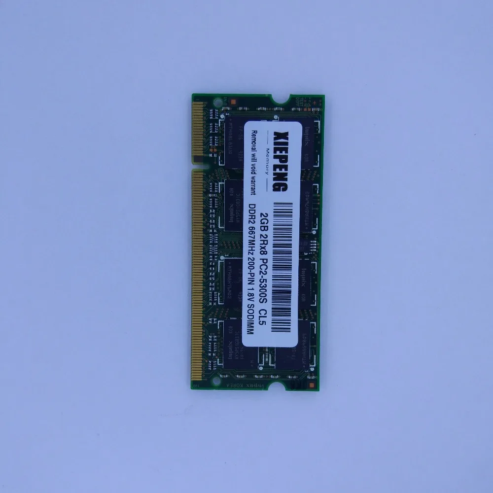 Память для ноутбука 2 Гб 2Rx8 ОЗУ DDR2 667 МГц 2g pc2 5300 SODIMM HP V3700 V3800 V3900 2210b 2510p