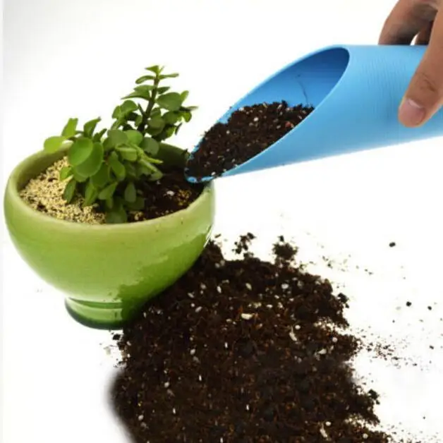

1PCS Gardening Shovel Rake Bucket Shovel Potted Cultivation Cylinder Plastic Mini Fleshy Soil Spade Shovel Plant Garden Tool