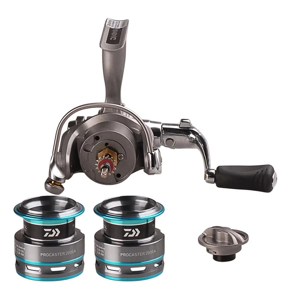 100% دايوا PROCASTER 2000A 2500A 3000A 3500A 4000A الغيار بكرة الغزل الصيد بكرة 7BB المياه المالحة الكارب المغذية Moulinet بيكي
