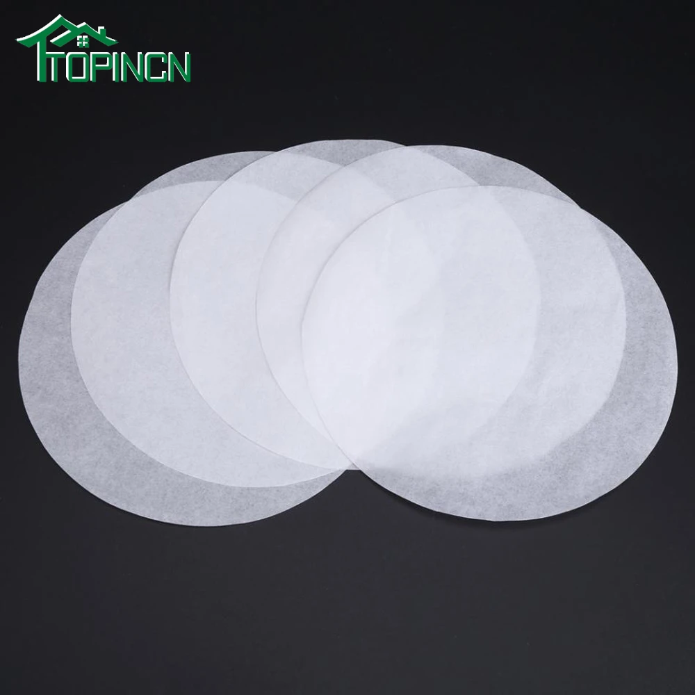 100Pcs Non Stick Round Oven Baking Papers Oil absorption Roasted BBQ