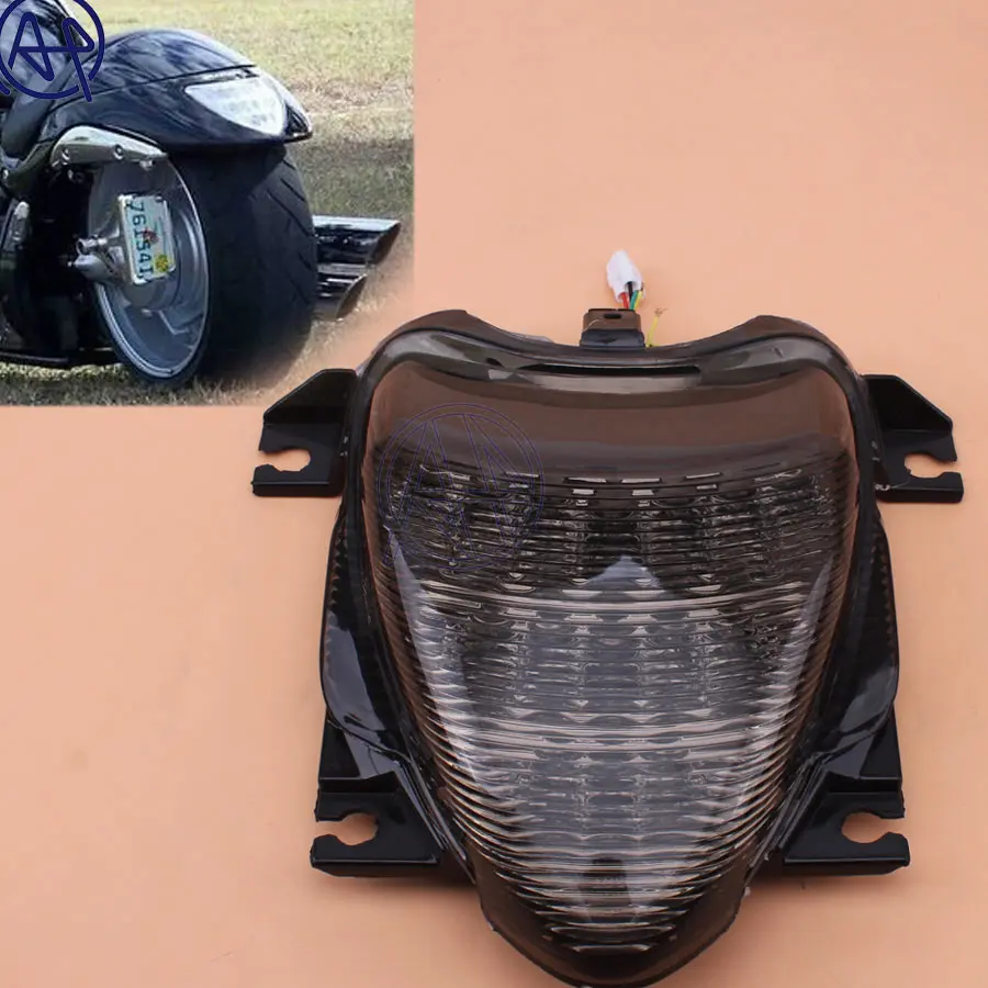  Motorcycle Integrated LED Brake Lamp Tail Light+Turn Signals Light Taillight Smoke/Clear Lens For S - 32844897124