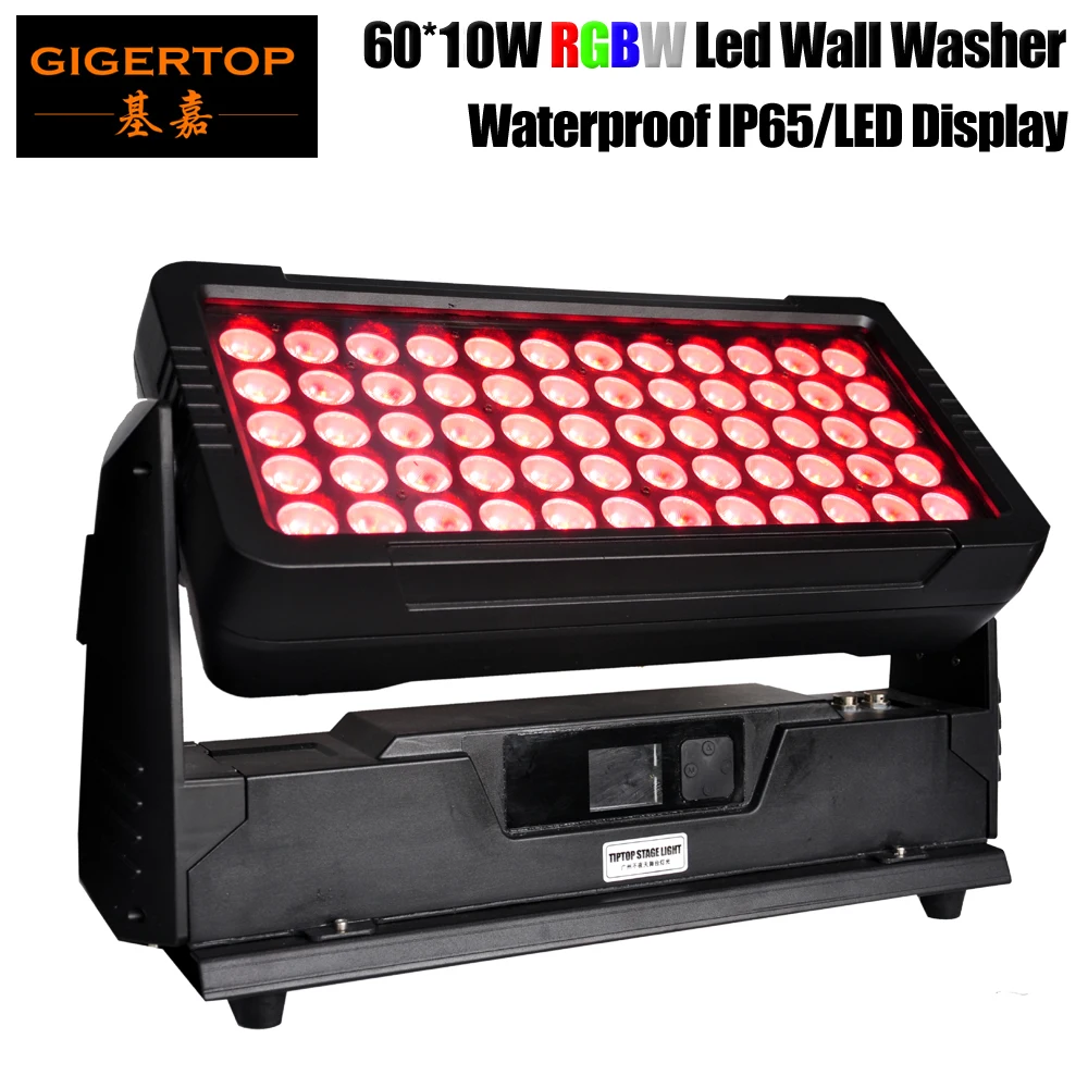 Gigertop TP-W6010 600 Вт высокомощная подставка 60x10 RGBW Водонепроницаемая светодиодная