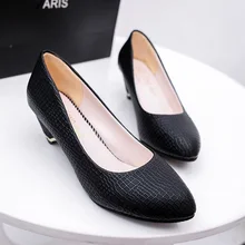 Free shipping spring new arrival women’s round toe shallow mouth wedges single shoes quinquagenarian casual med heel shoes