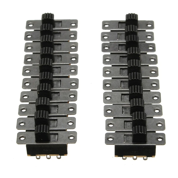 20pcs Black Mini Two Way SPDT 2P2T Slide Switch On-Off PCB DIY