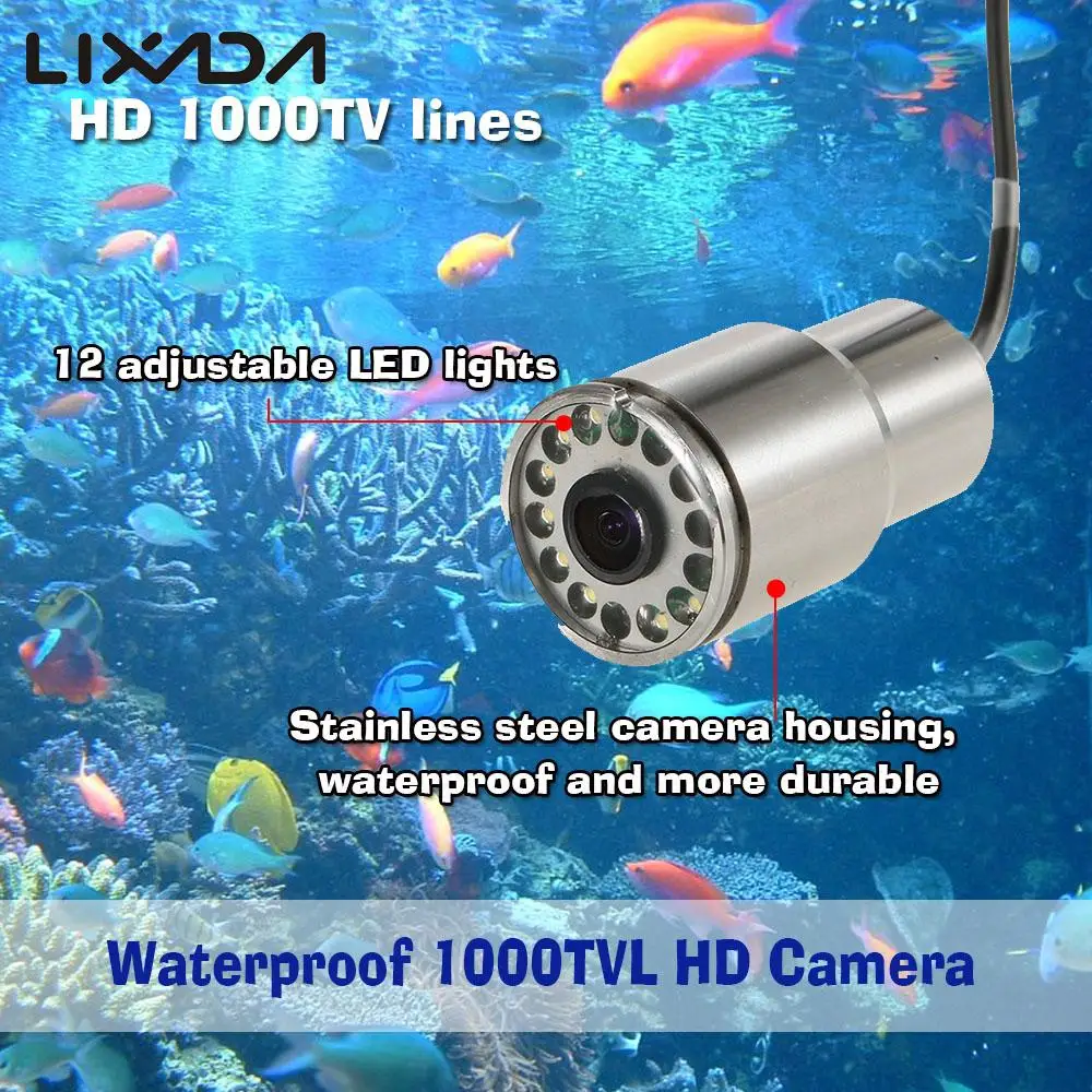 

Lixada Fish Finder Fishing Camera Underwater Fishing Inspection Camera 2.4G Wireless Portable Wi-Fi 200m Wireless Operating