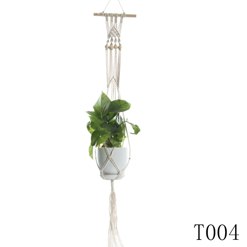 Colorful Plant Basket Hanger Rope For Flower Pot Holder Ha Planter E6Y4 B1T5 