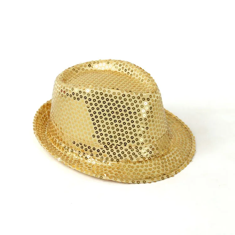 Hot Sale 2018 New Fashion Children Sequins Hat Unisex Jazz Hat Boys And Girls Stage Performance Hat ACA63 (10)