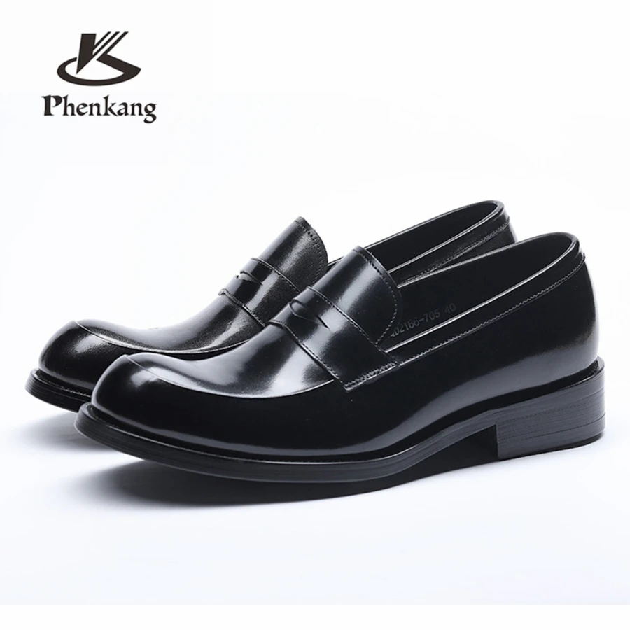 Genuine leather men brogue Business Wedding banquet shoes casual flats shoes vintage handmade oxford shoes for men 2020 coffee Genuine leather men brogue Business Wedding banquet shoes casual flats shoes vintage handmade oxford shoes for men 2020 coffee