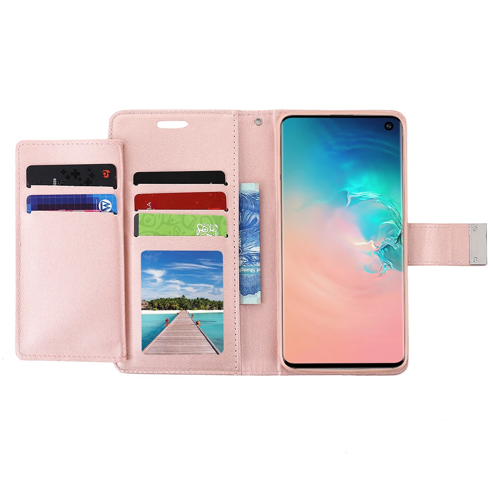 LLZ. COQUE роскошный Премиум флип-чехол-кошелек для samsung Galaxy S9 Plus S10 S10E кожаный чехол для телефона для samsung S8 S7 Edge S6 S5